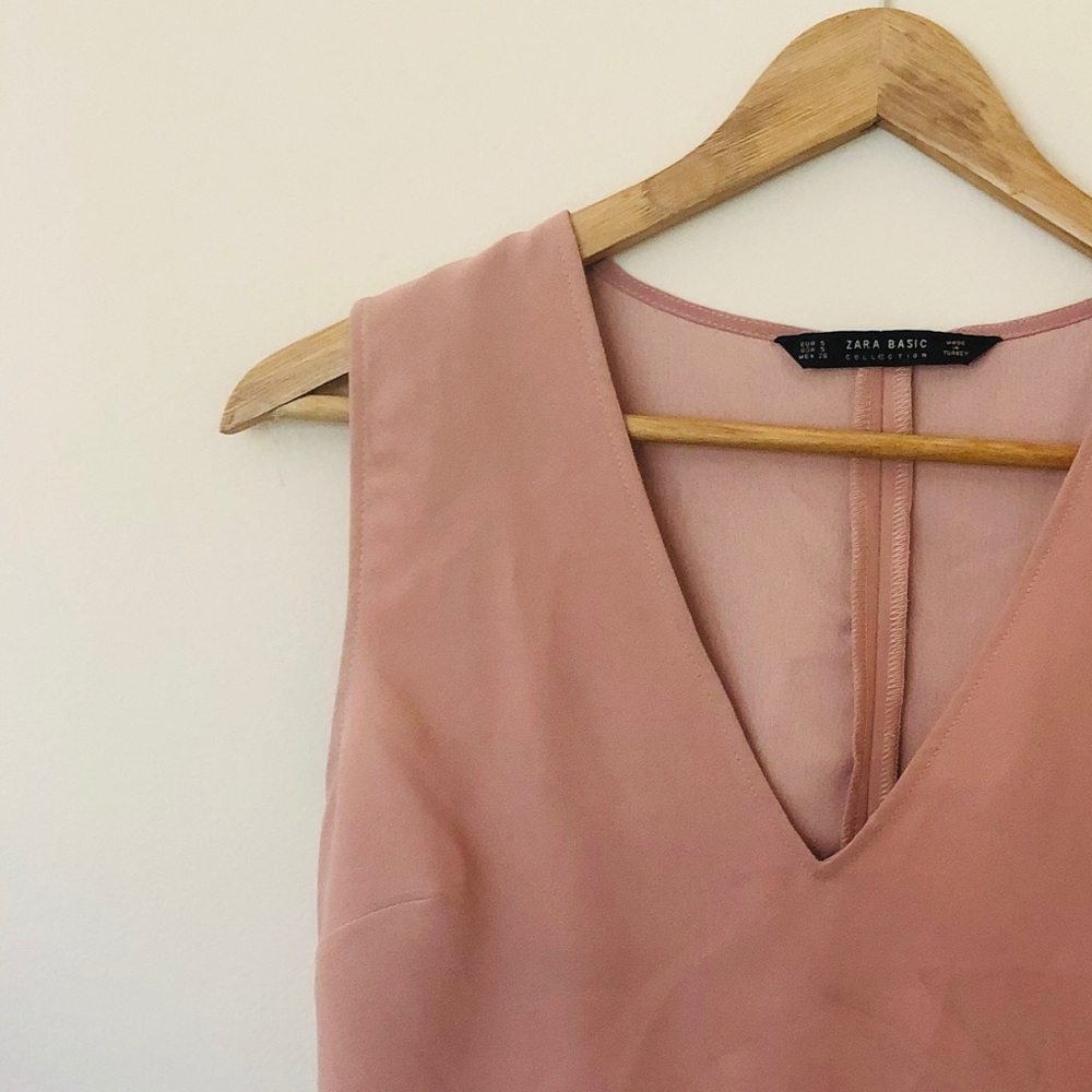 Zara Mauve Top